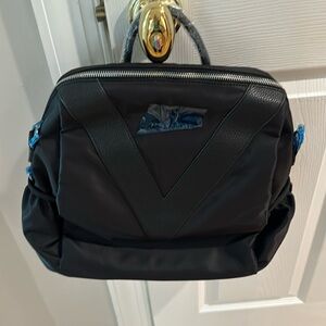 Pragma Style black backpack with shoulder strap. New; no tag